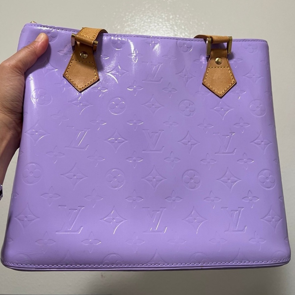 Louis Vuitton Lavender Tote with Tan Accents